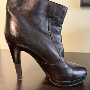 Black Chanel booties size 39